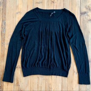 The Limited Black Sweater with Pleats Size Medium